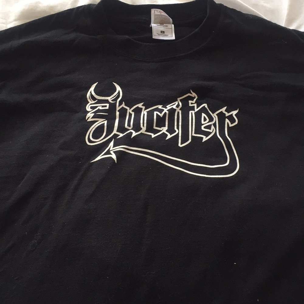 Lucifer 100% cotton black Tee